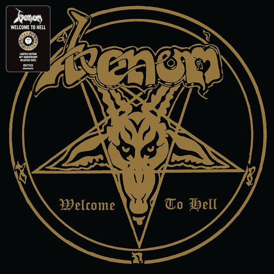 Venom - Welcome to Hell LP (40th Anniversary Edition - Gold & Black Splatter)