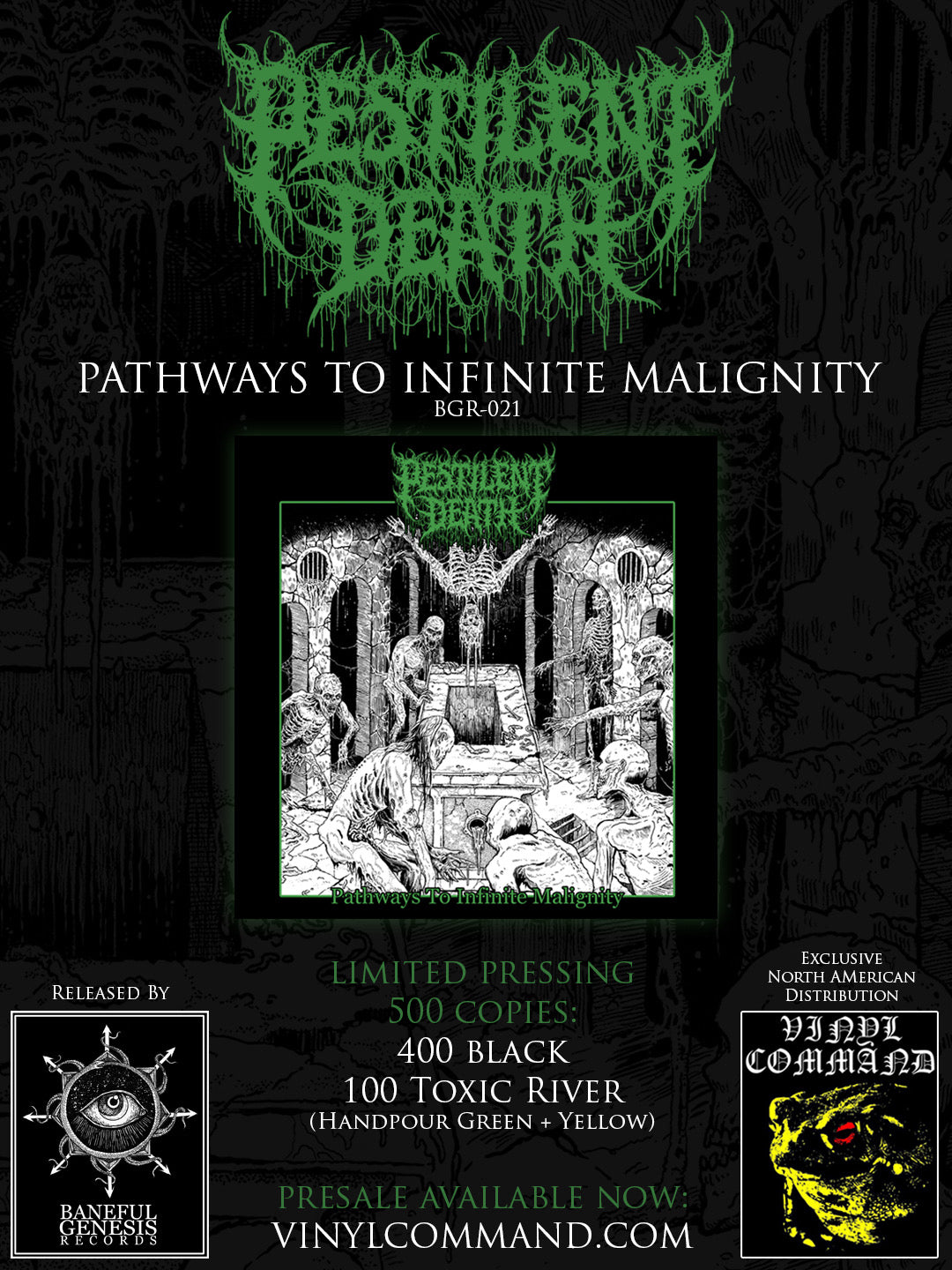 !!!PRE-ORDER: SHIP DATE APRIL!!! Pestilent Death - Pathways to Infinite Malignity 12" EP