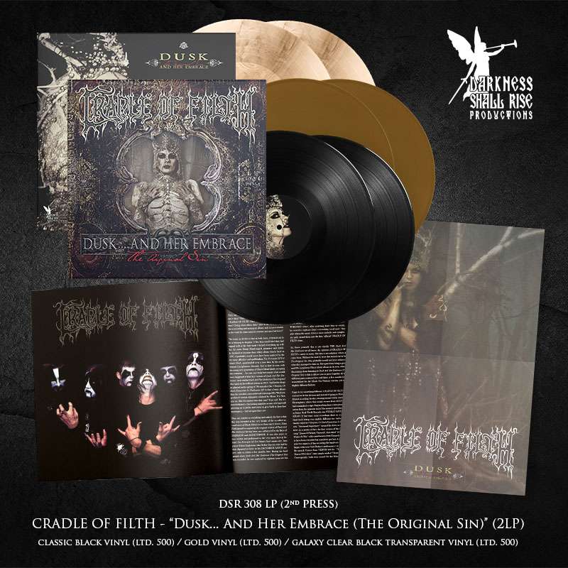 Cradle of Filth – Dusk and Her Embrace (The Original Sin) double LP (2nd pressing)