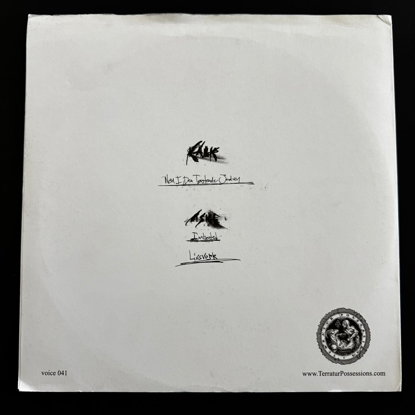 Knokkelklang -  Kalk & Aske ‎LP (used)