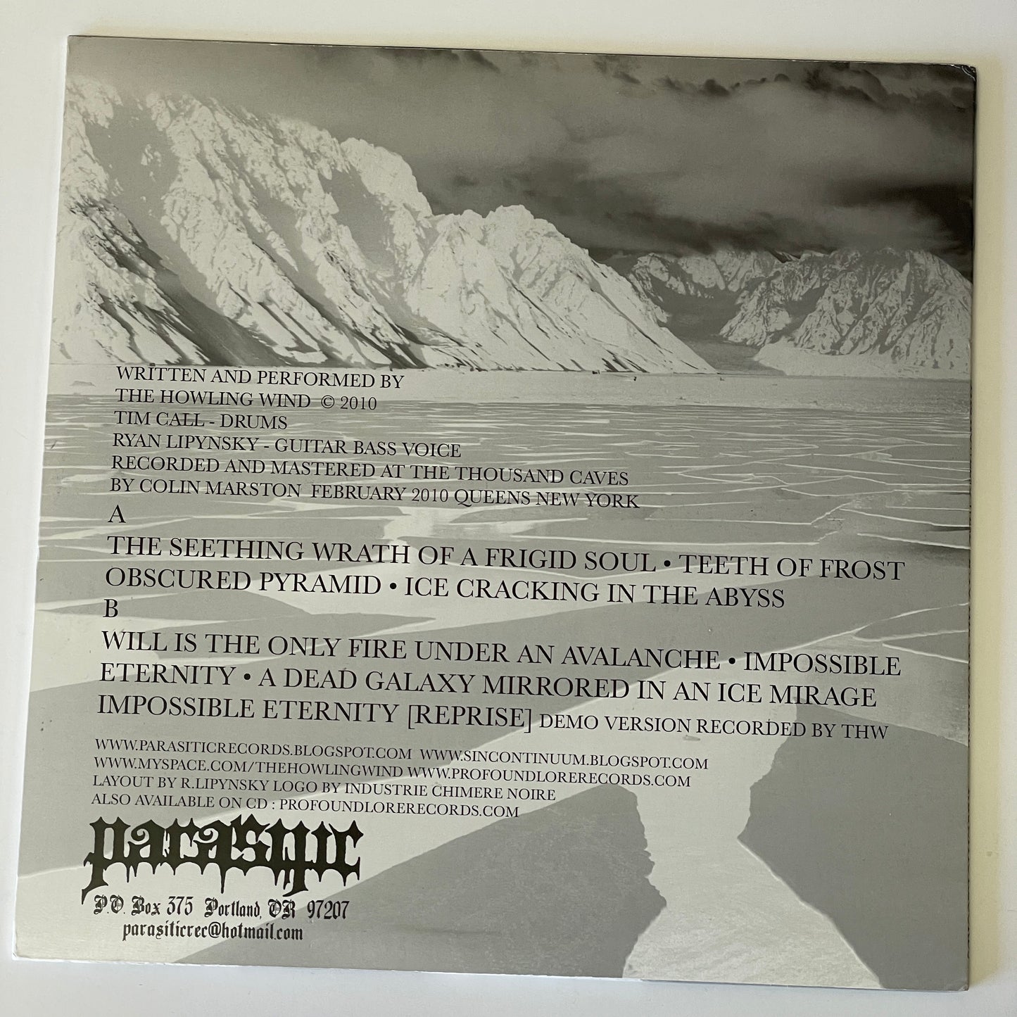 The Howling Wind - Into The Cryosphere LP (used)