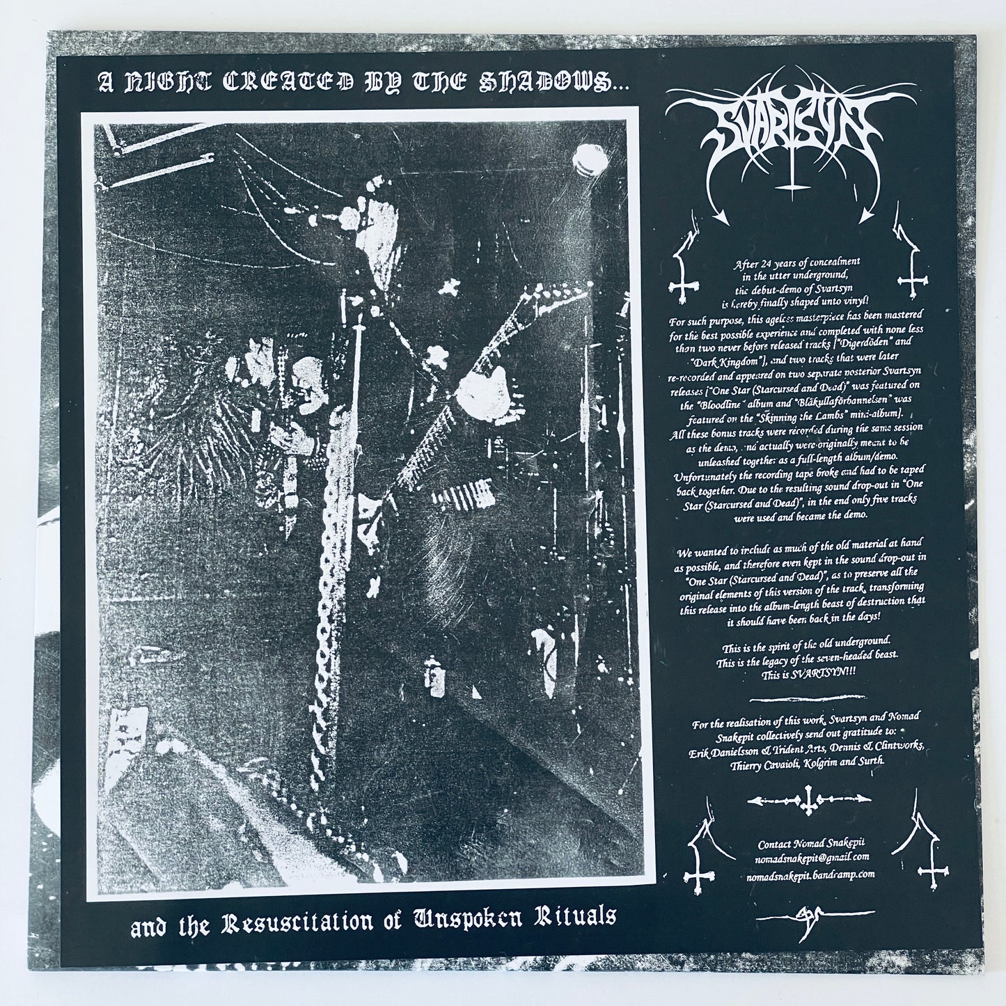 Svartsyn – A Night Created By The Shadows... And The Resuscitation Of Unspoken Rituals LP (used)