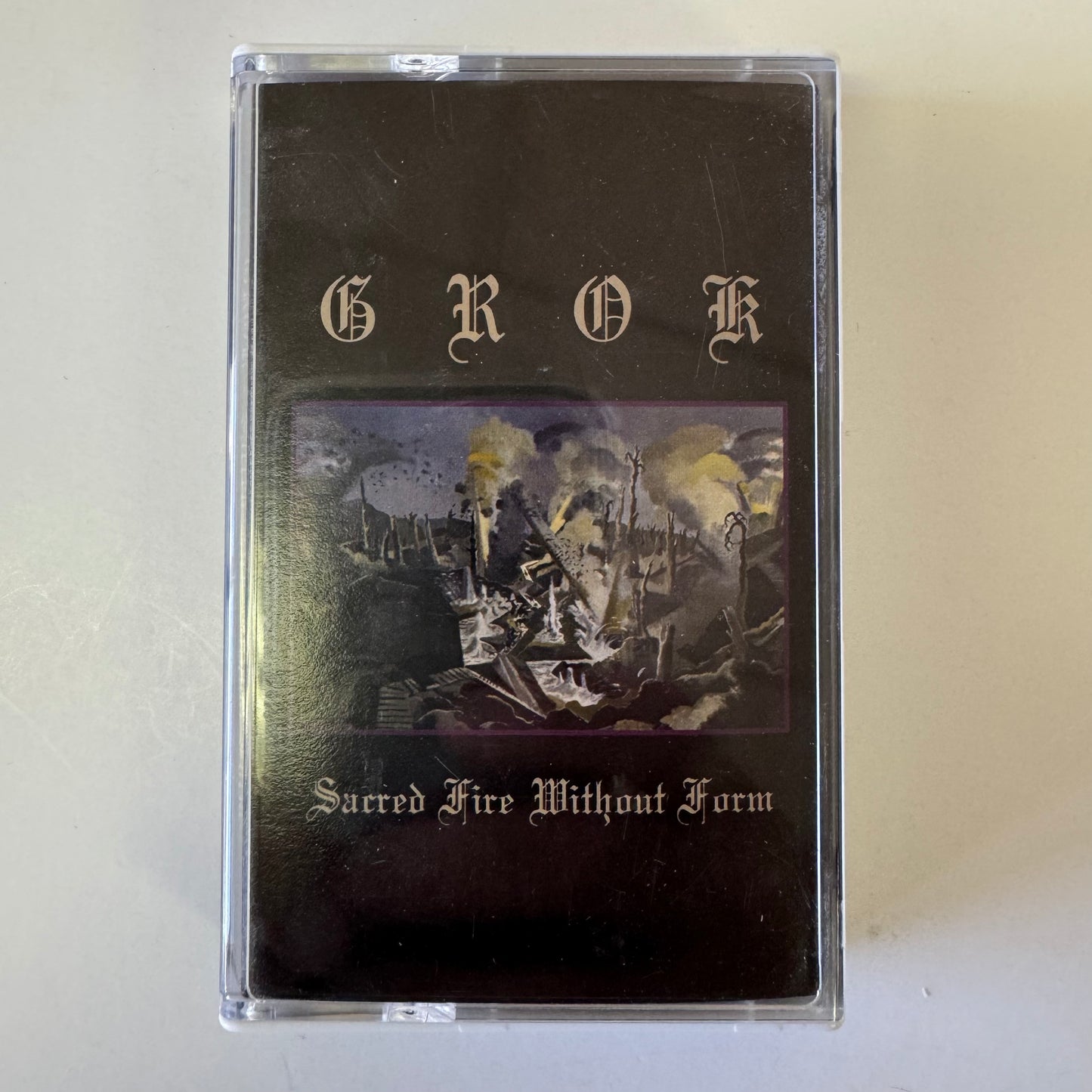 Grok – Sacred Fire Without Form cassette tape (used)