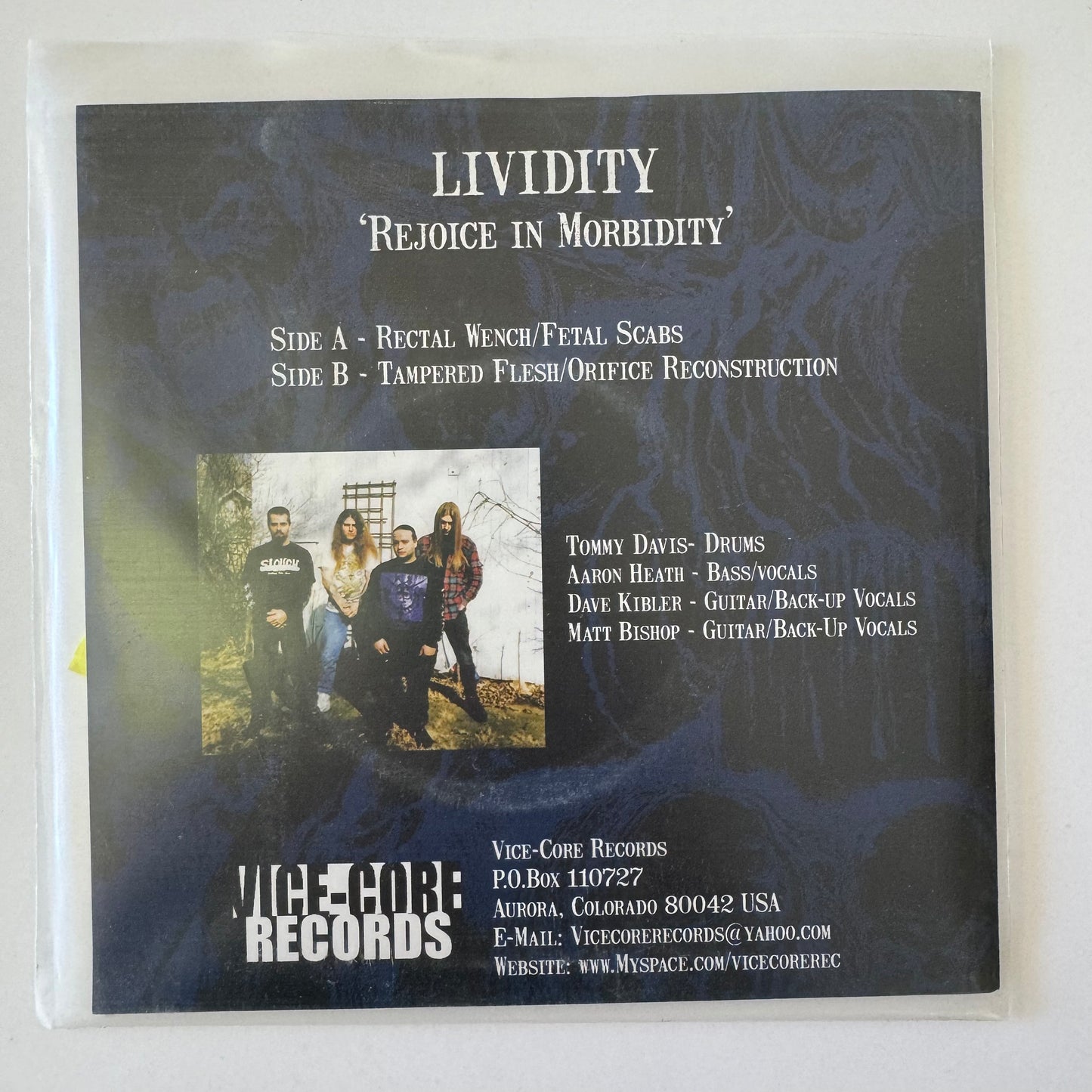 Lividity - Rejoice in Morbidity 7" EP (used)