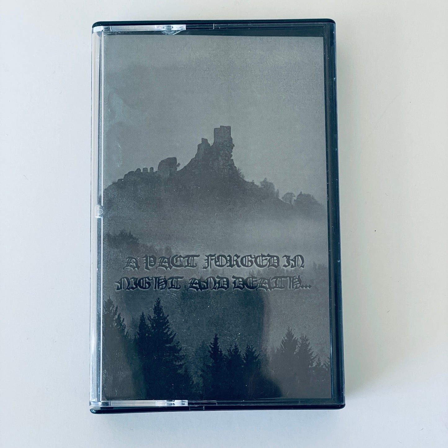 Obscurae / Fireström – A Pact Forged In Night And Death cassette tape (used)