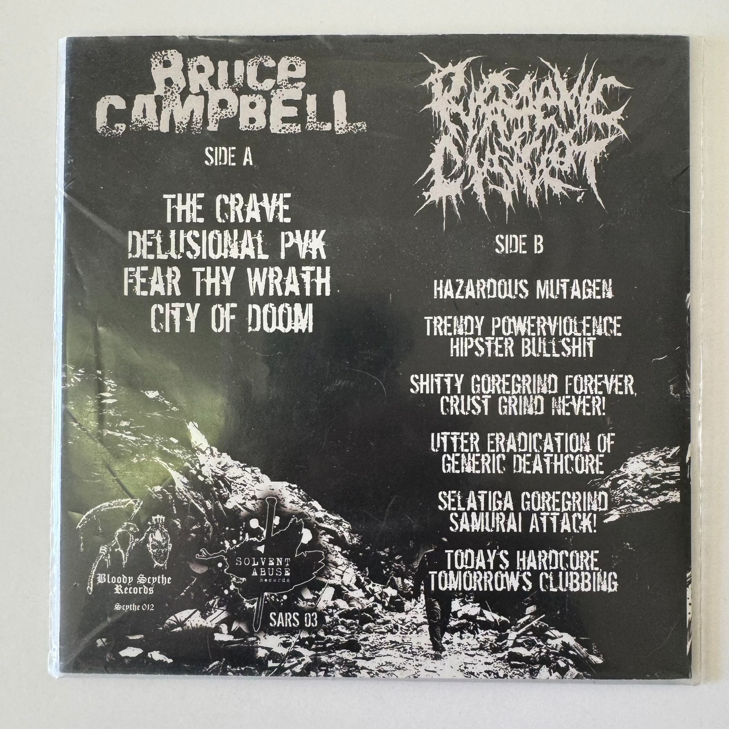 BruceXCampbell / Pyogenic Cystclot – split 7" EP (used)