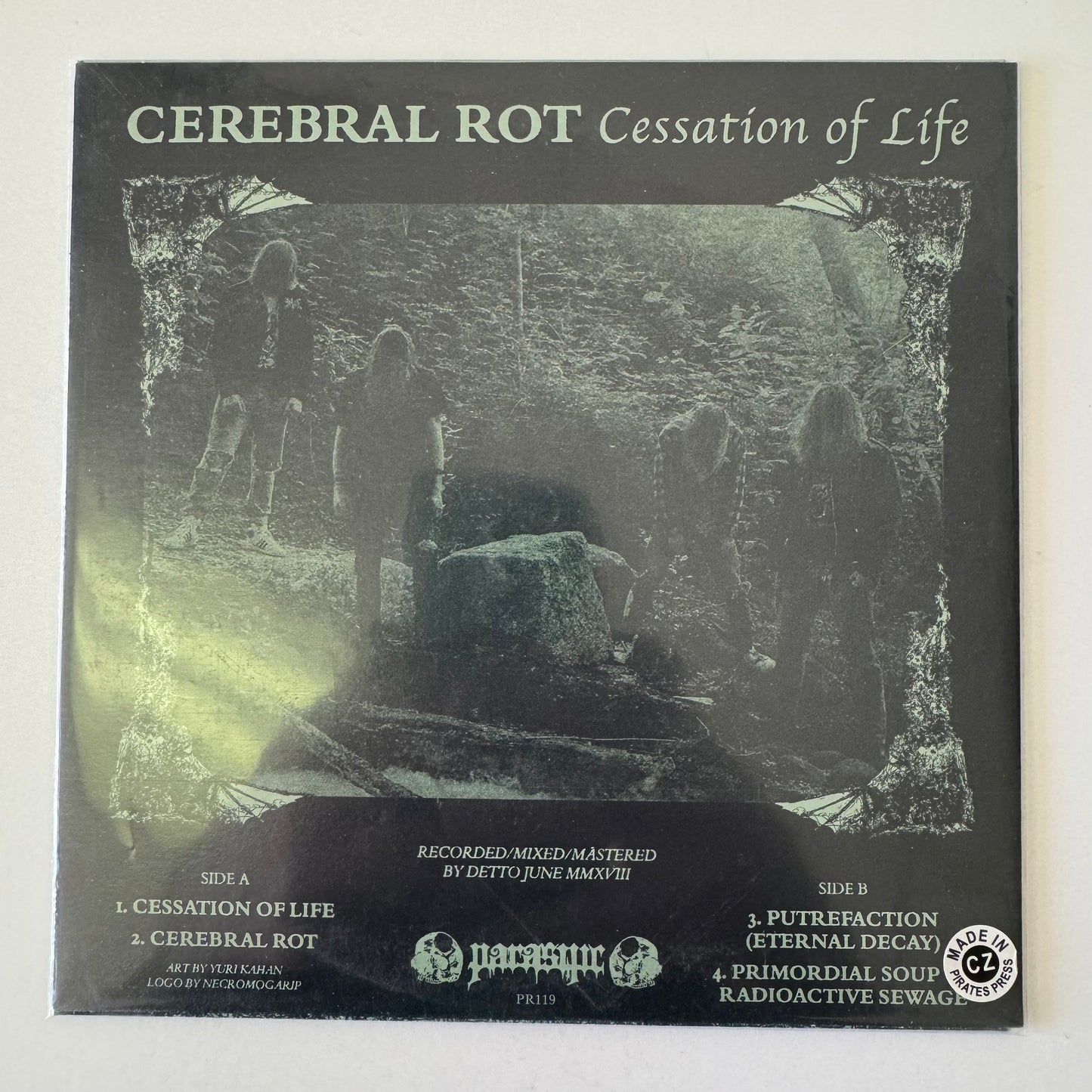 Cerebral Rot – Cessation of Life 7" EP (used)
