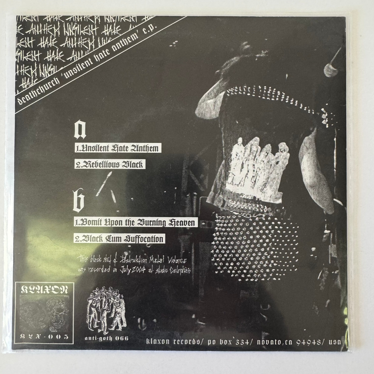 Deathchurch - Unsilent Hate Anthem 7" EP (used)