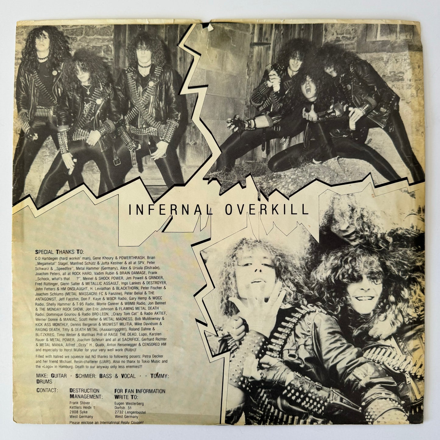 Destruction - Infernal Overkill original LP (used)