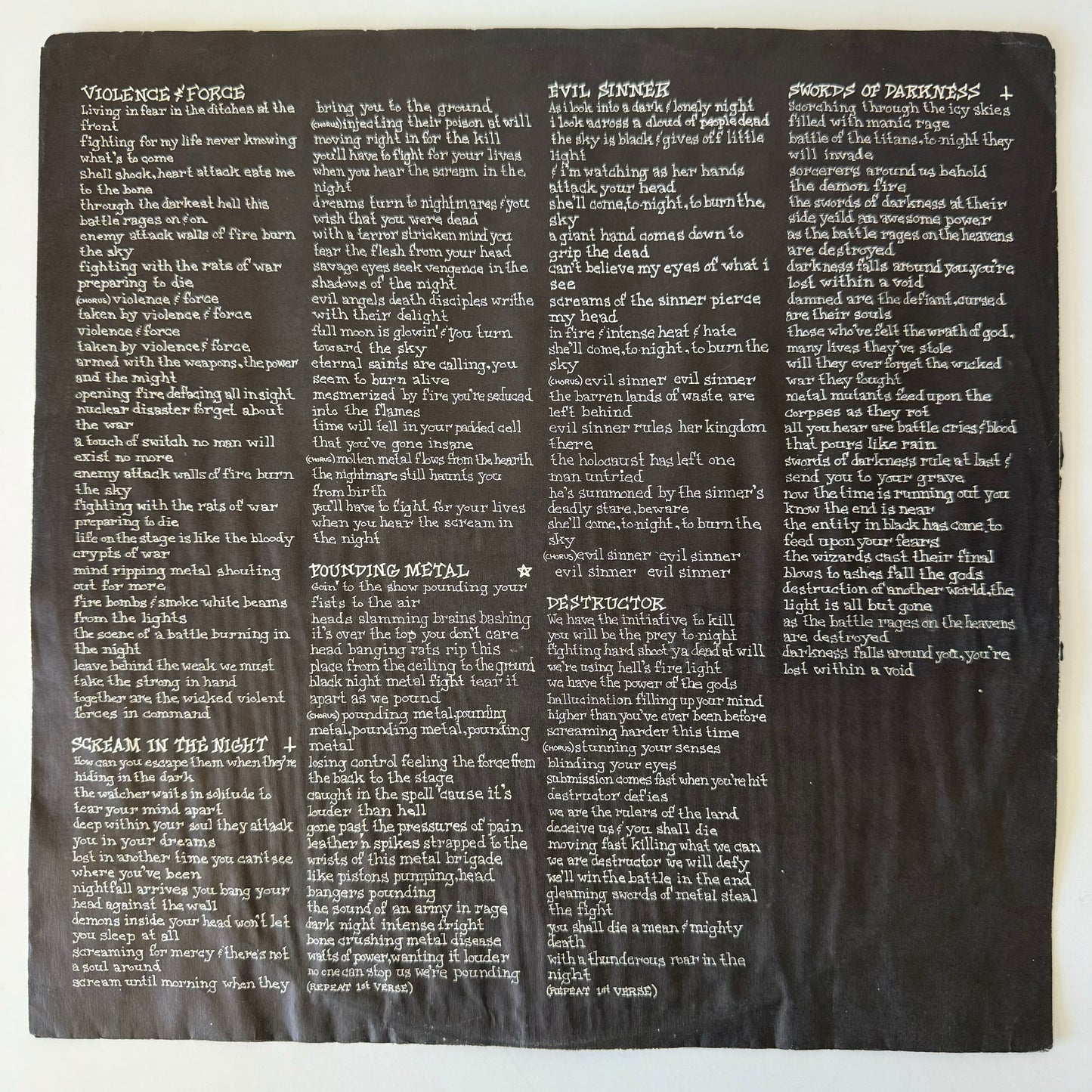 Exciter - Violence and Force original LP (used)