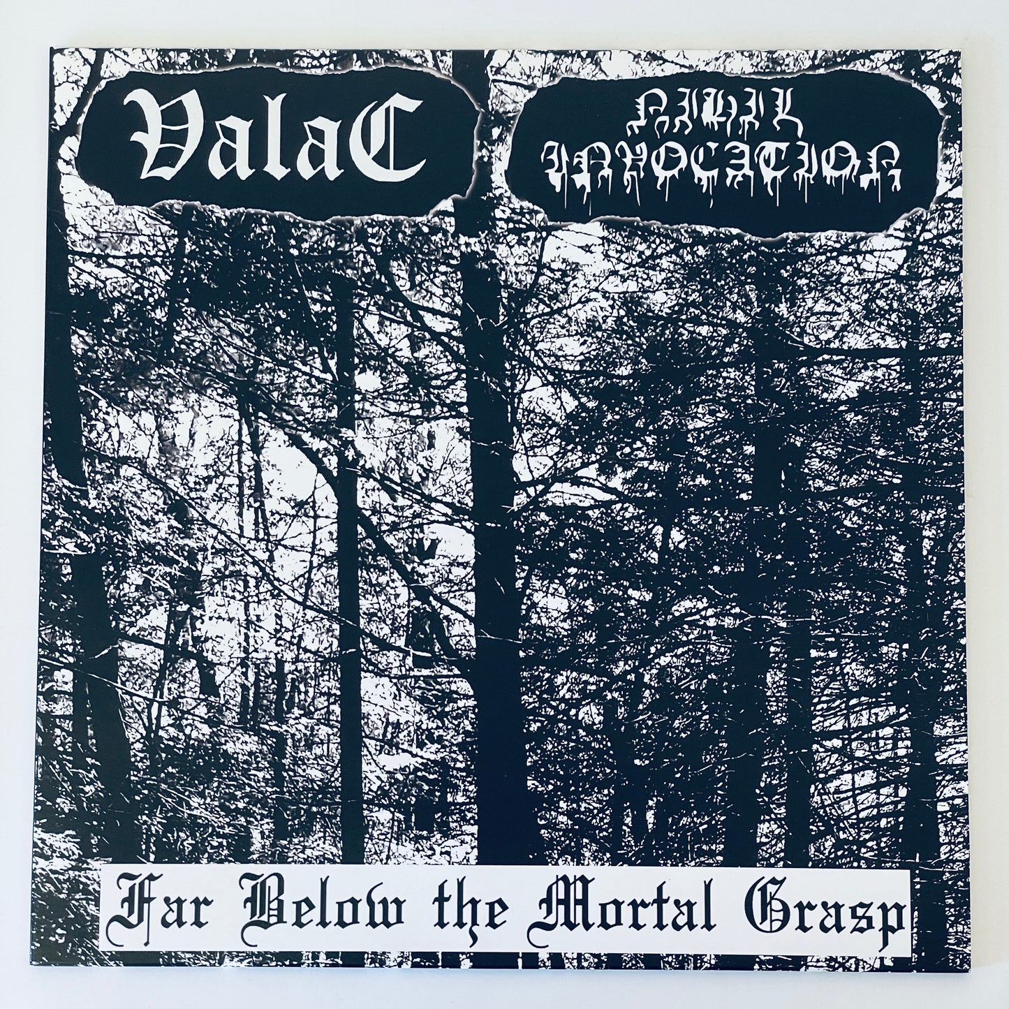 Valac / Nihil Invocation – Far Below The Mortal Grasp LP (used)