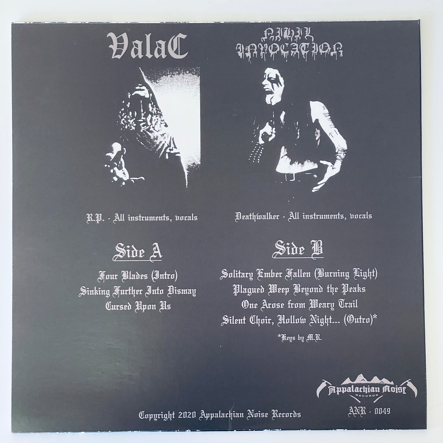 Valac / Nihil Invocation – Far Below The Mortal Grasp LP (used)