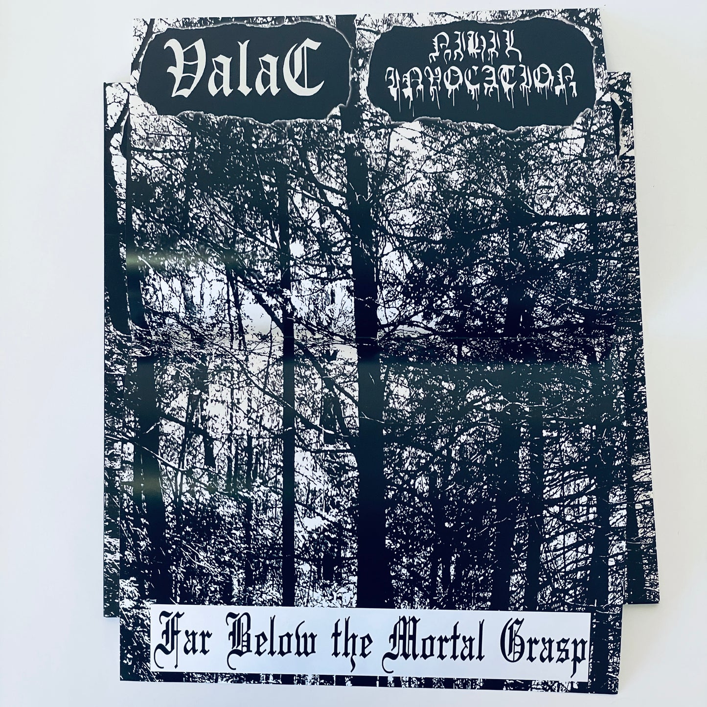 Valac / Nihil Invocation – Far Below The Mortal Grasp LP (used)