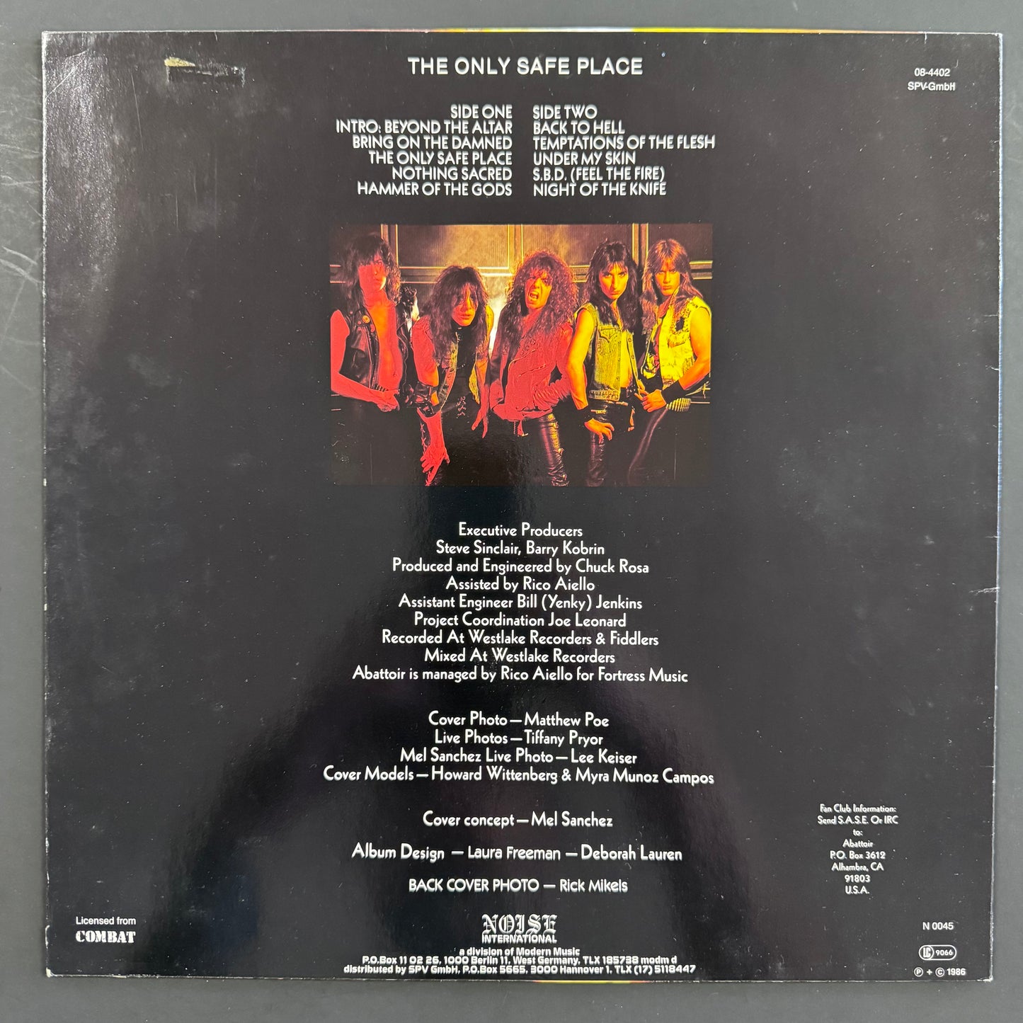 Abattoir - The Only Safe Place original LP - European pressing (used)