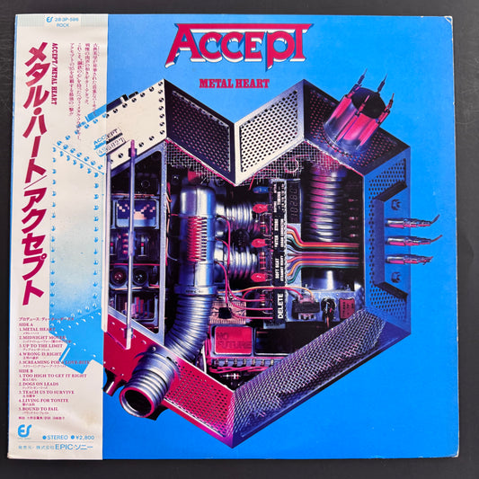 Accept - Metal Heart original LP - Japanese pressing with obi (used)