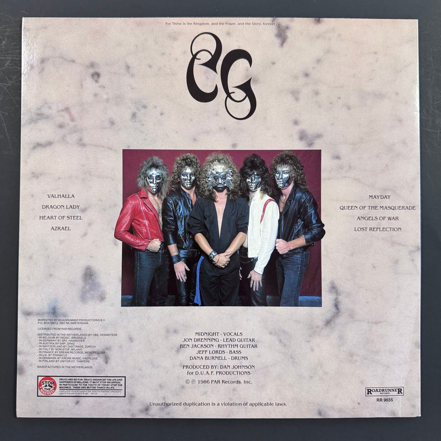 Crimson Glory - Crimson Glory original LP - European pressing (used)