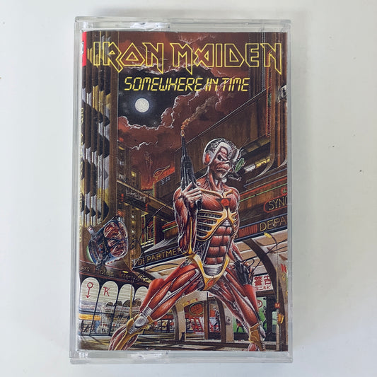 Iron Maiden - Somewhere in Time original cassette tape (used)