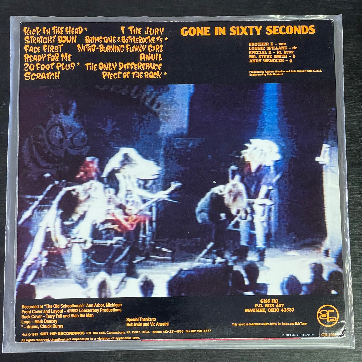 Gone In Sixty Seconds – Brimstone And Bottle Rockets LP (used)