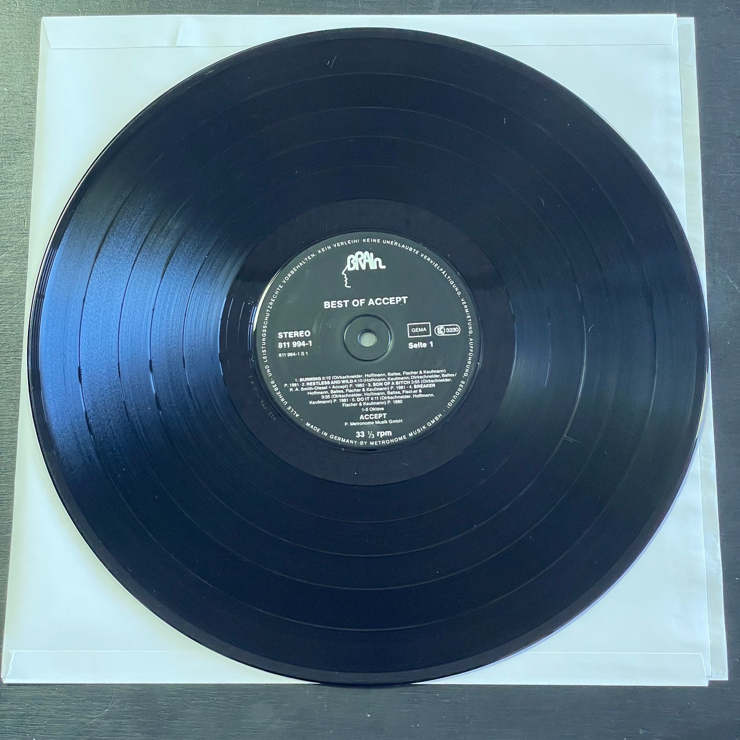 Accept - Best of Accept original LP (used)