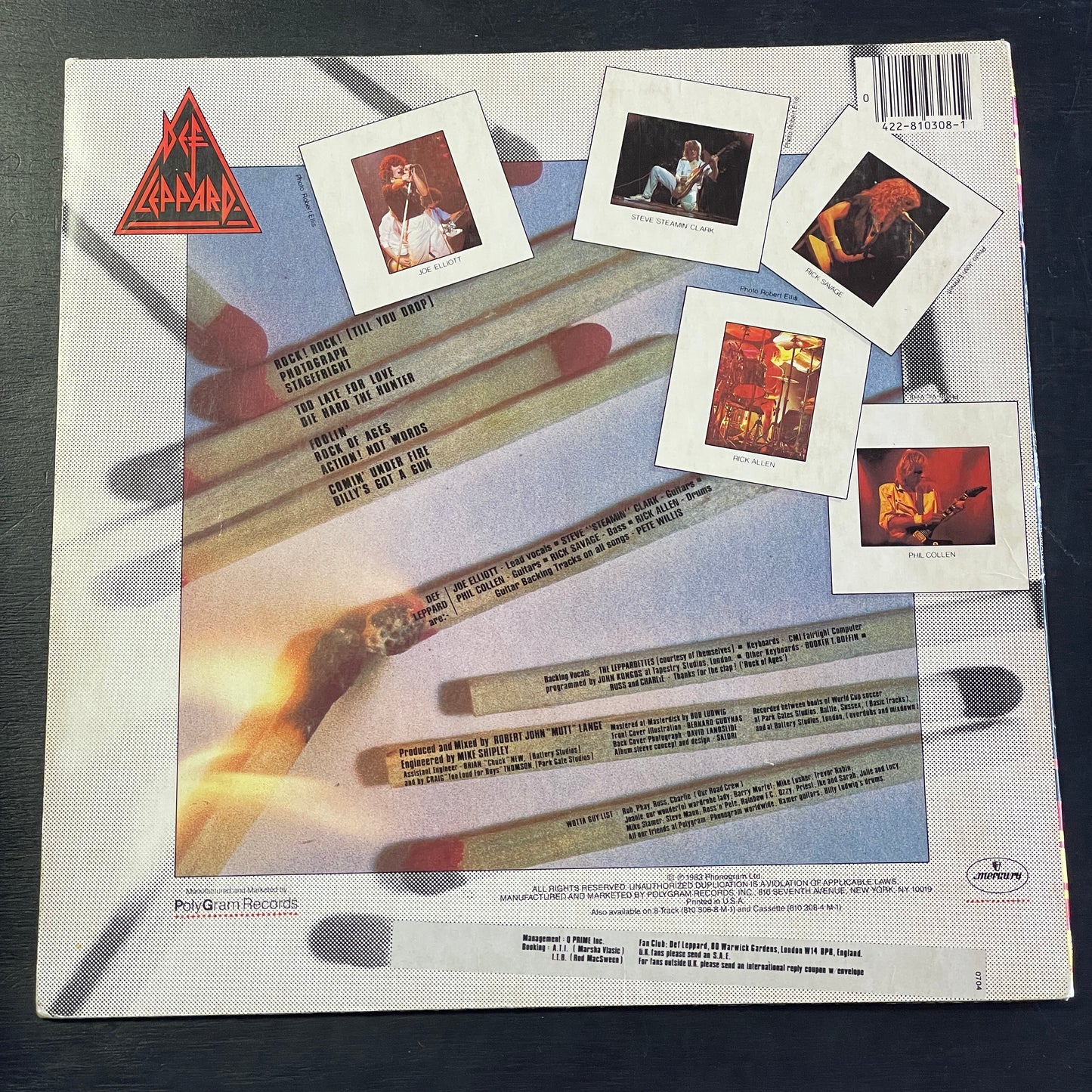 Def Leppard - Pyromania original LP (used)