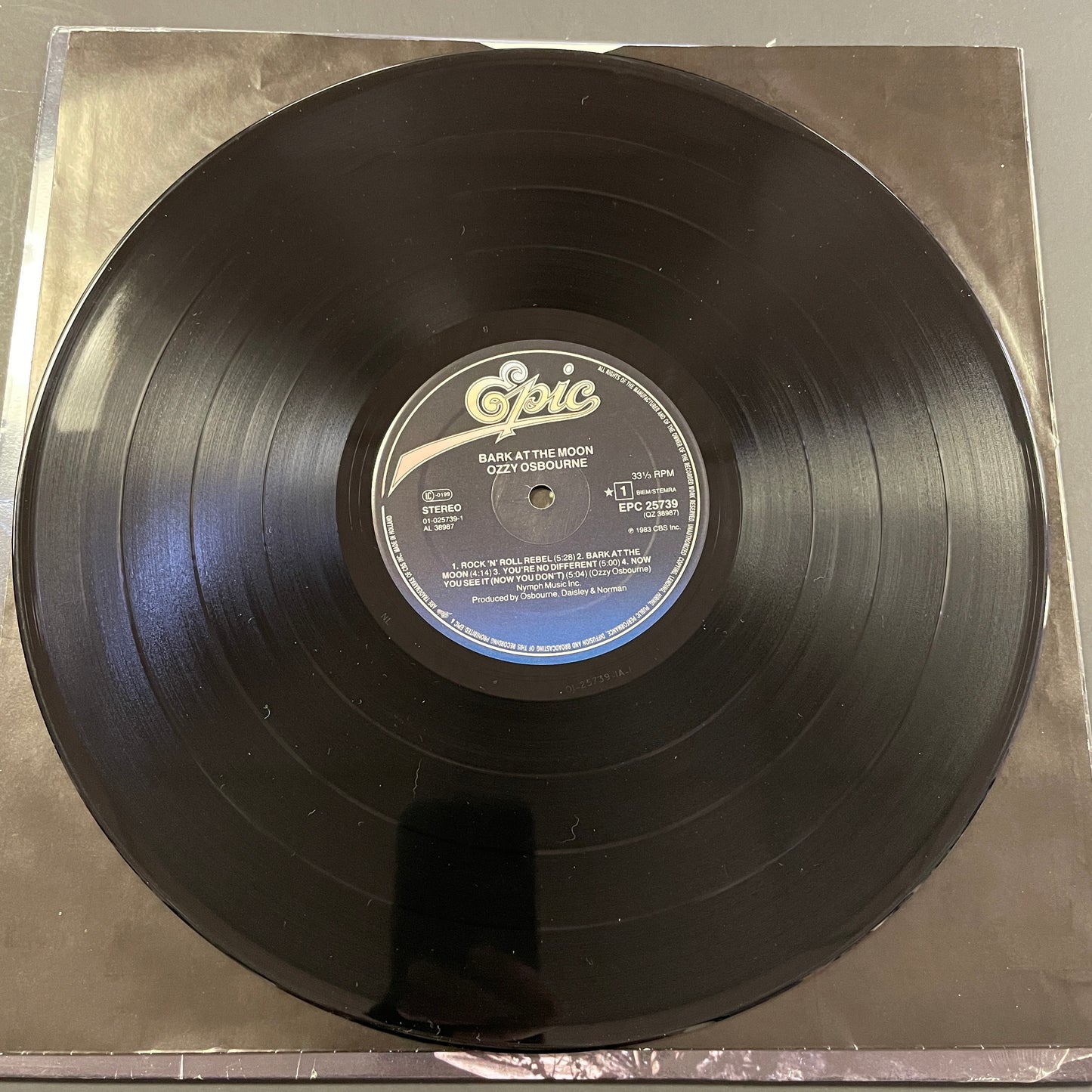Ozzy Osbourne - Bark at the Moon original LP (used)