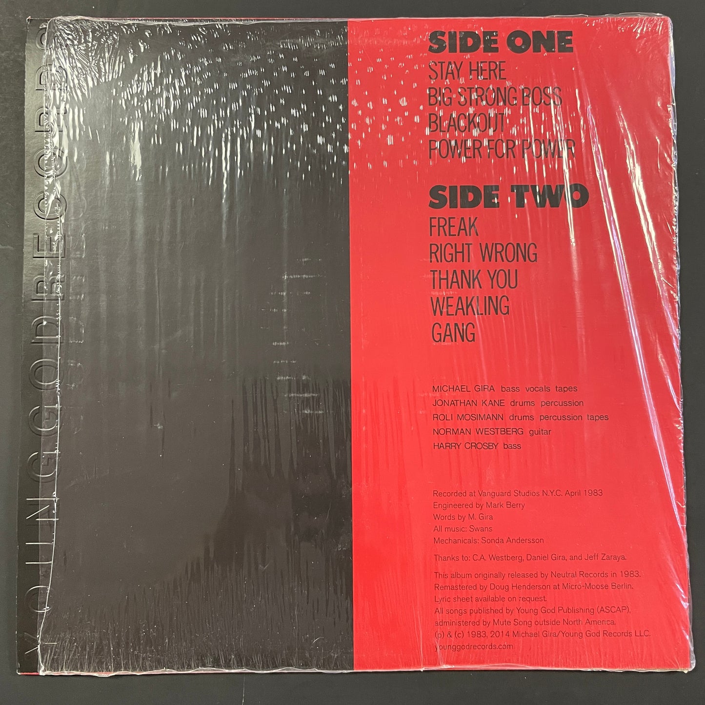 Swans - Filth LP (used)
