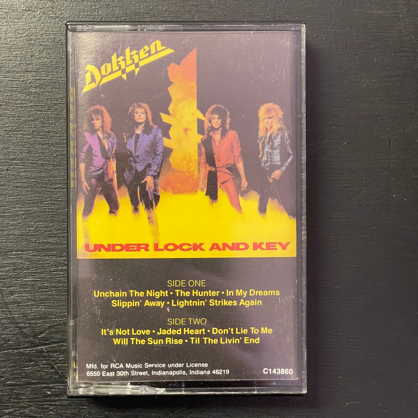 Dokken - Under Lock and Key original cassete tape (used)