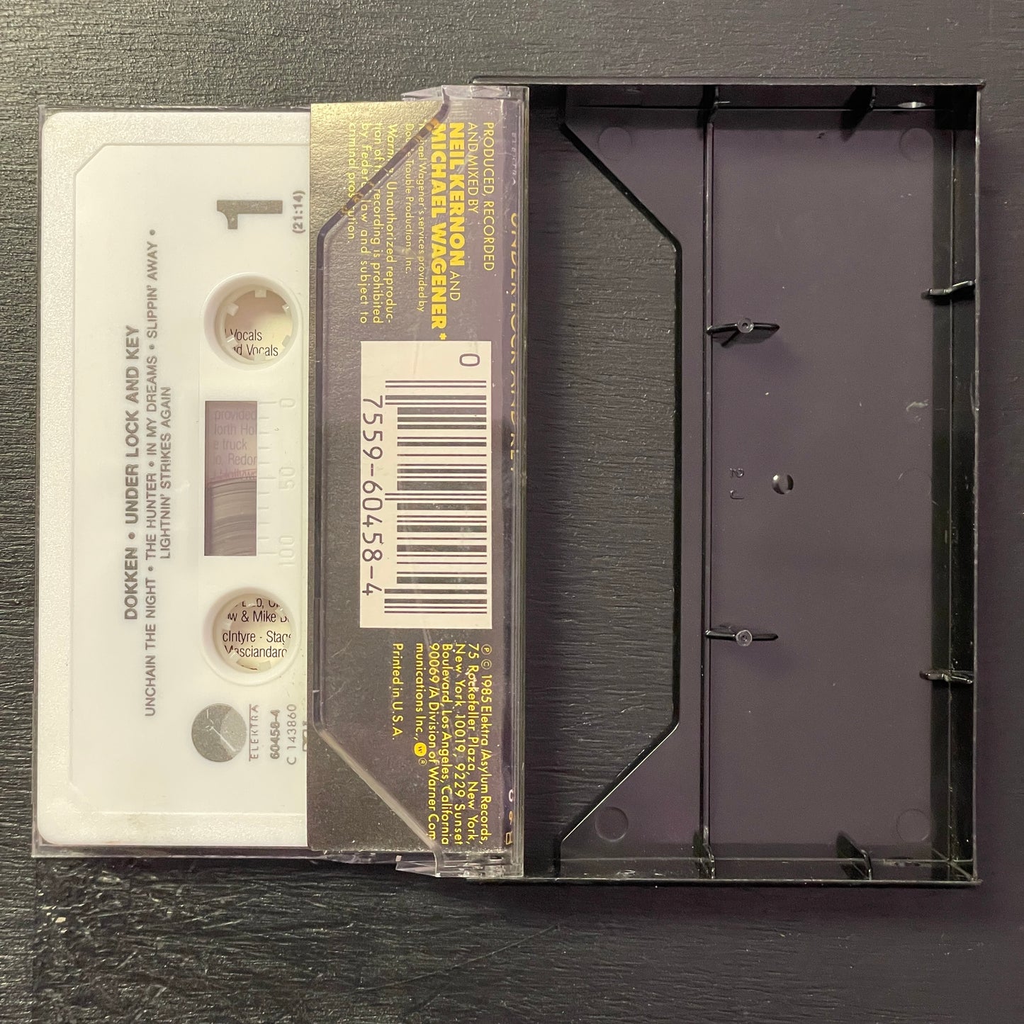 Dokken - Under Lock and Key original cassete tape (used)