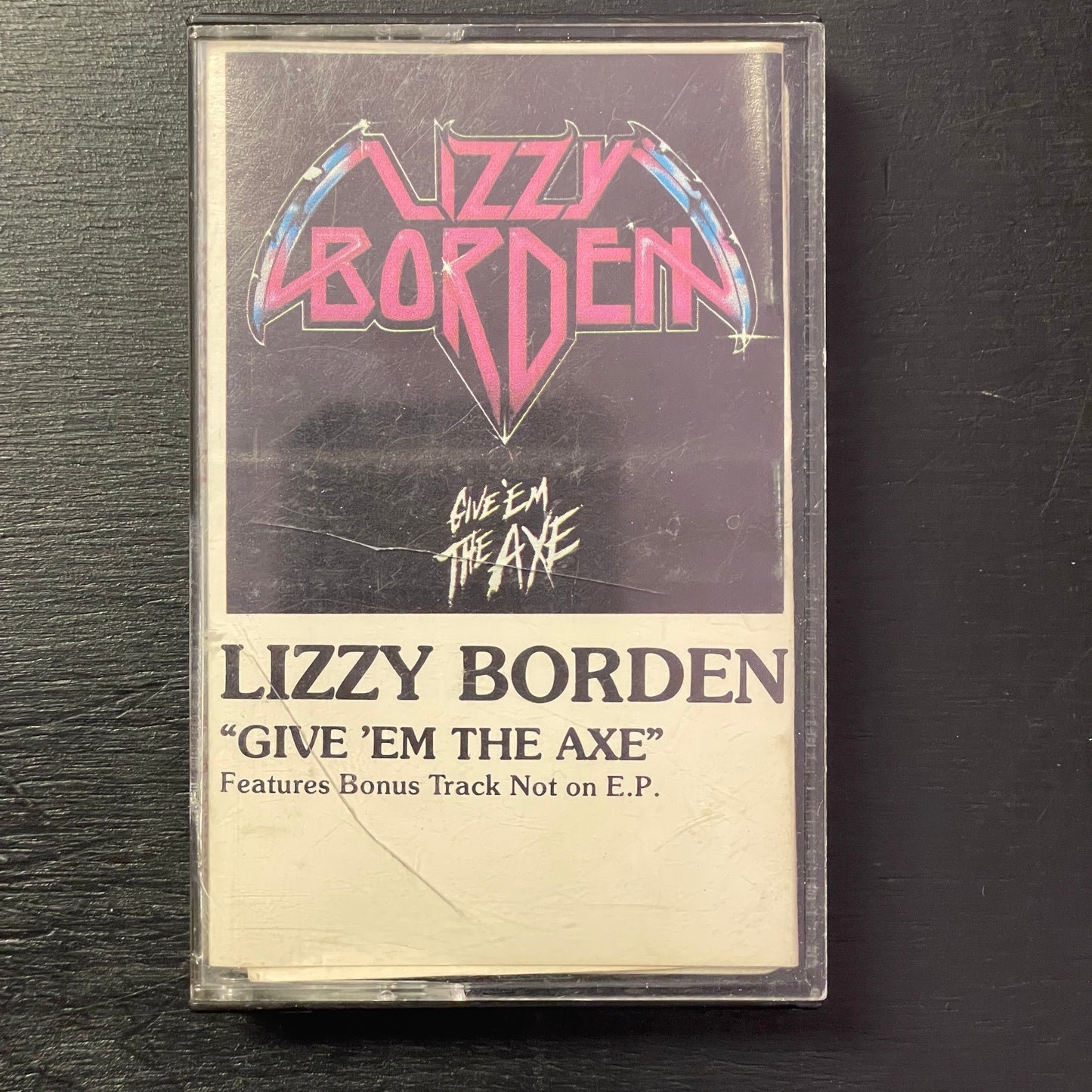 Lizzy Borden – Give 'Em The Axe original cassette tape (used)