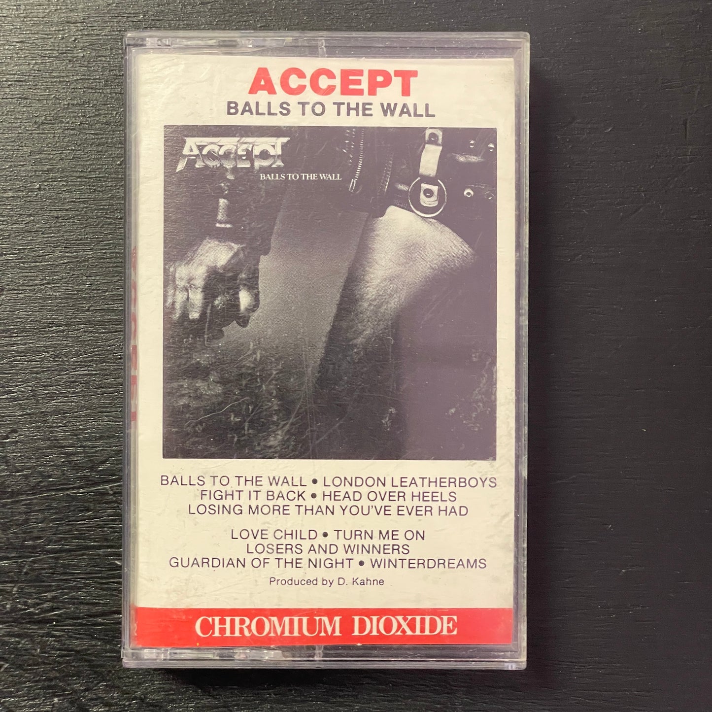 Accept – Balls To The Wall original cassette tape (used)