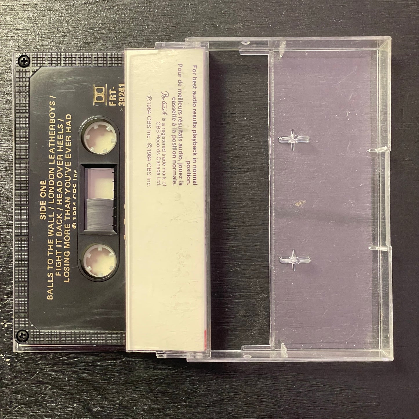 Accept – Balls To The Wall original cassette tape (used)