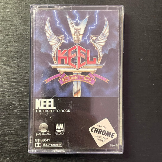 Keel – The Right To Rock original cassette tape (used)
