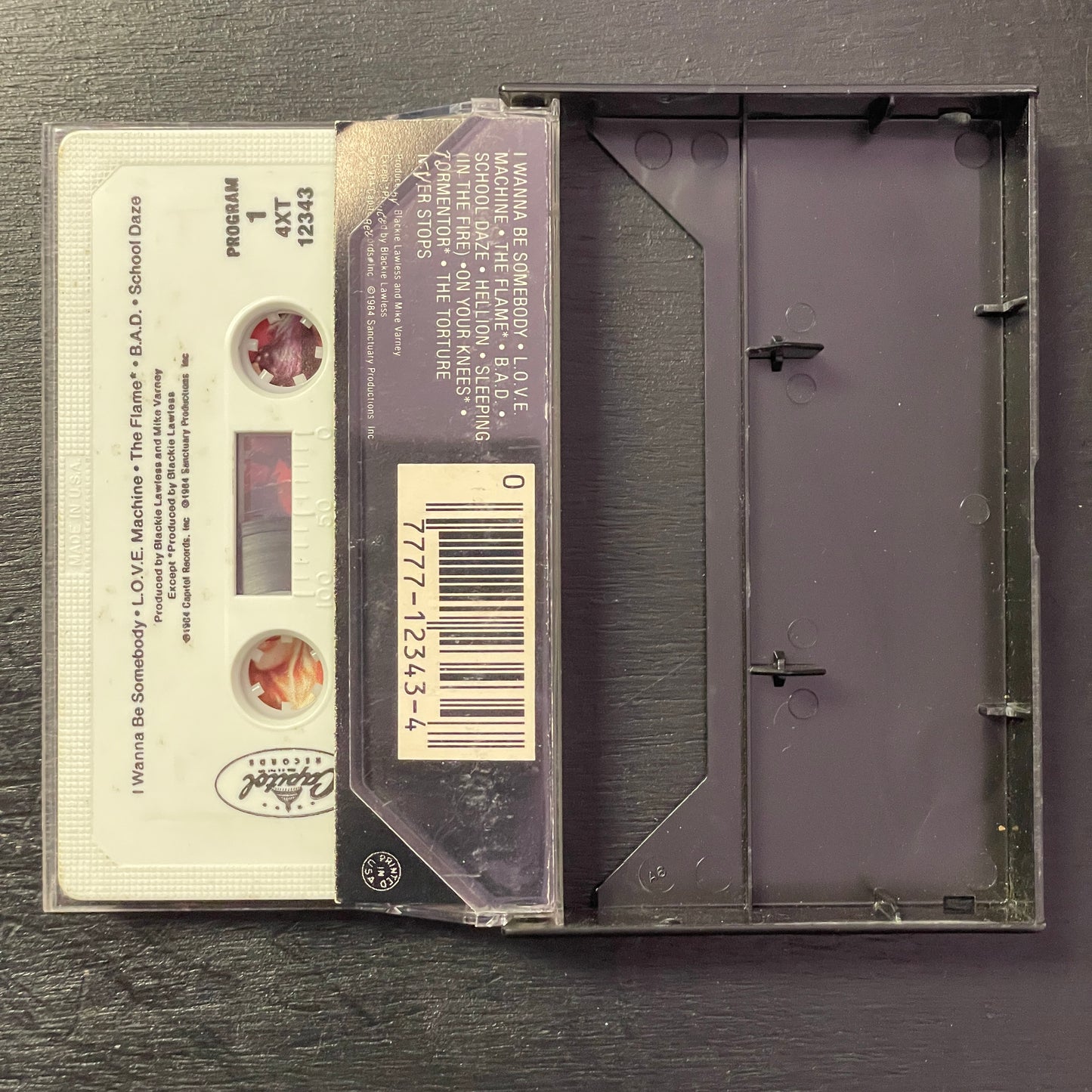 W.A.S.P. – W.A.S.P. original cassette tape (used)