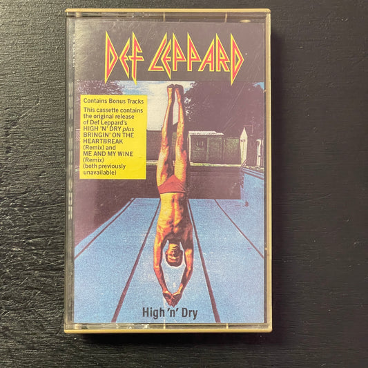 Def Leppard – High 'N' Dry original cassette tape (used)