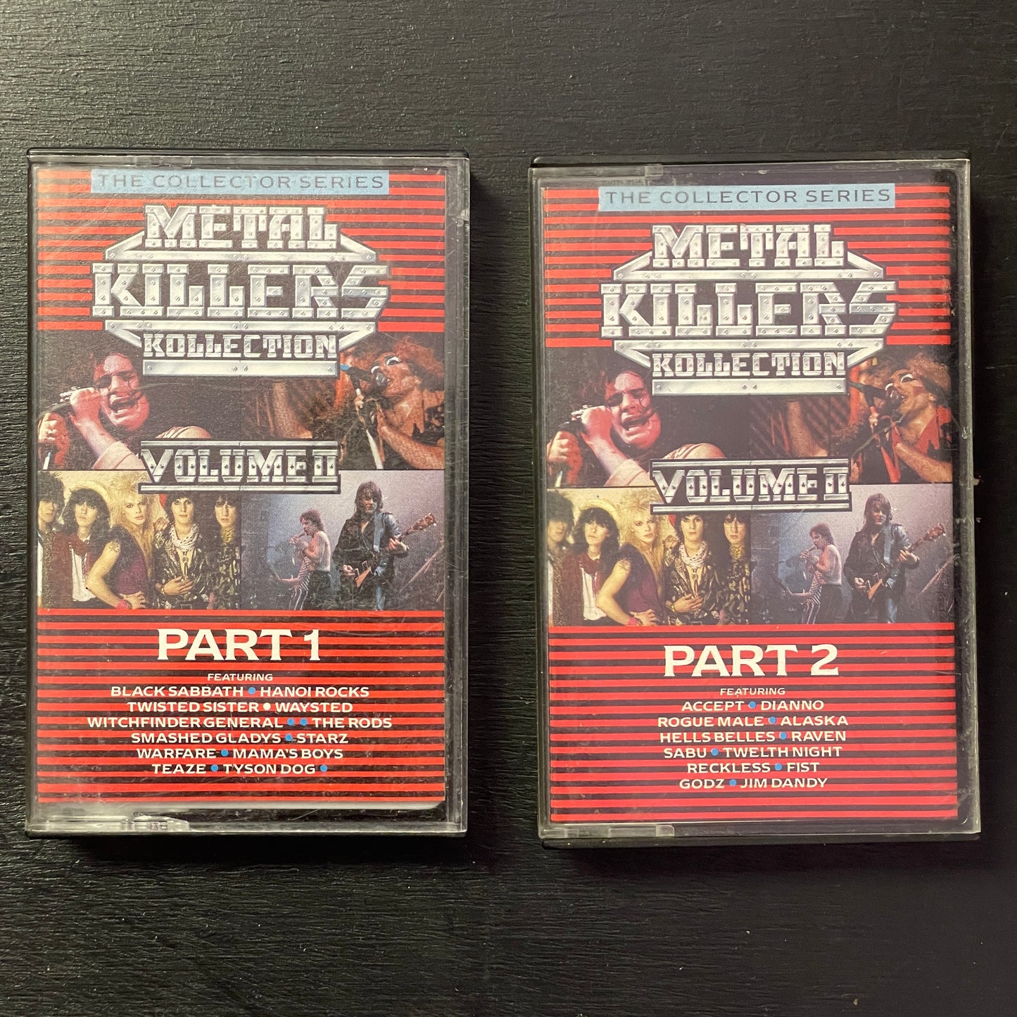 Metal Killers Kollection Volume II Parts 1 & 2 original cassette tapes (used)