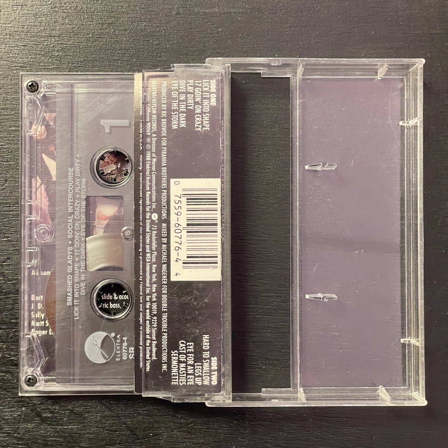 Smashed Gladys – Social Intercourse original cassette tape (used)