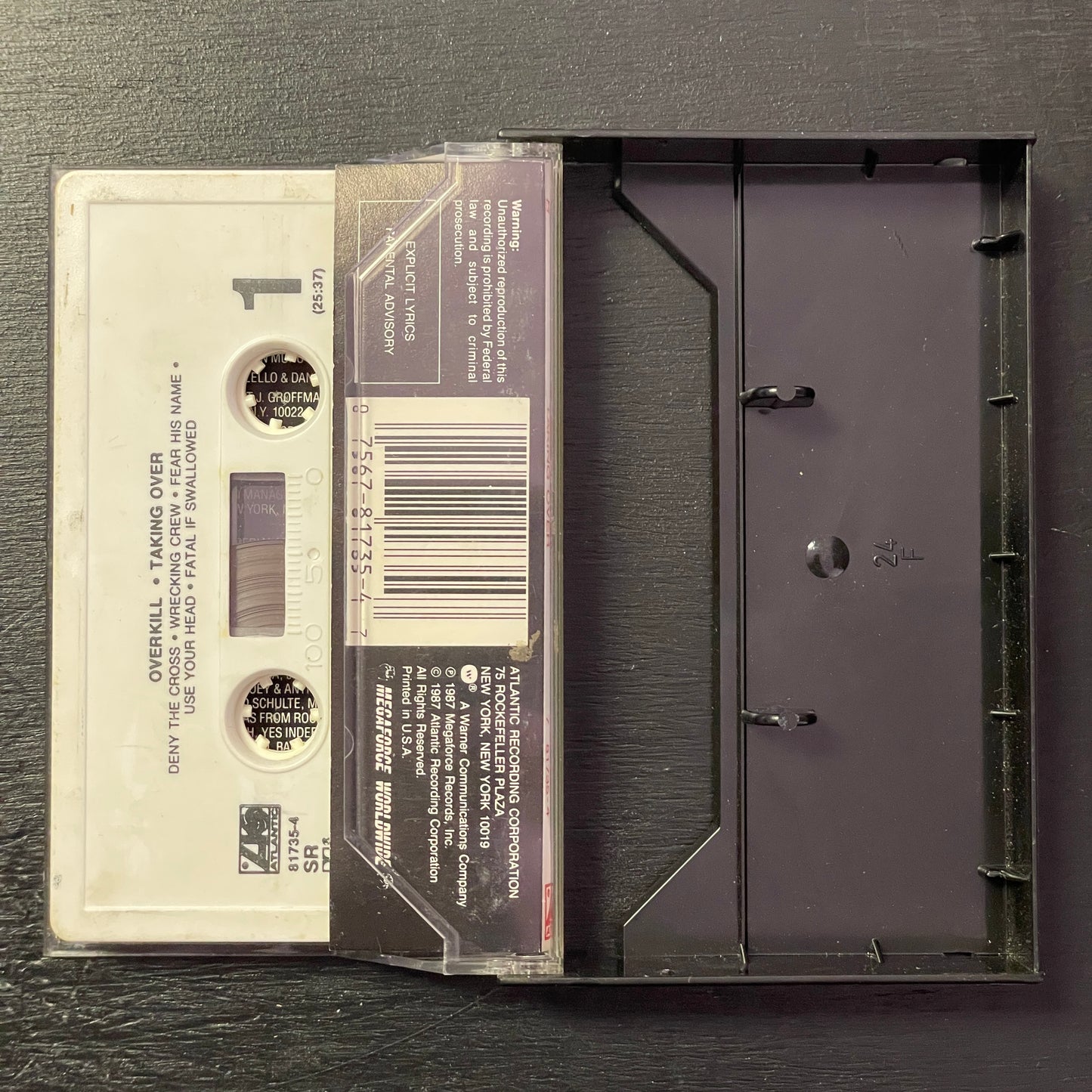 Overkill – Taking Over original cassette tape (used)