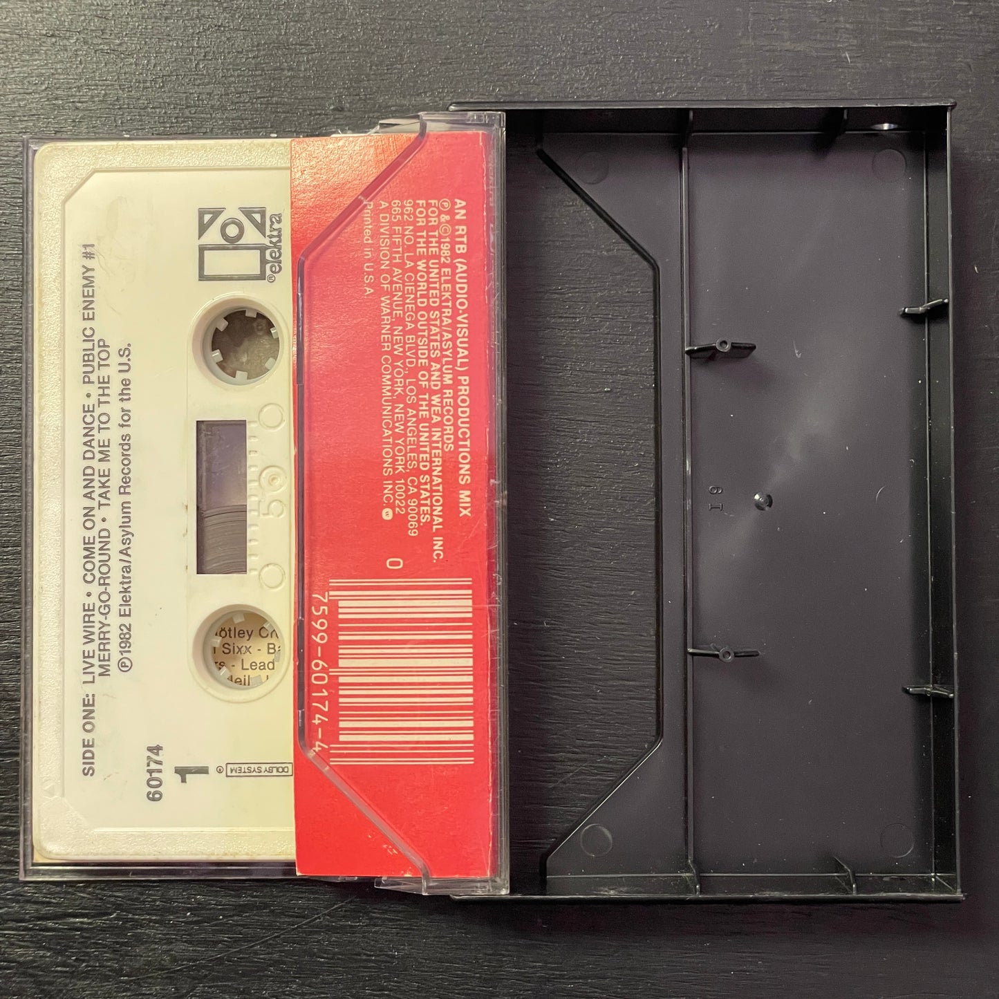 Mötley Crüe – Too Fast For Love original cassette tape (used)
