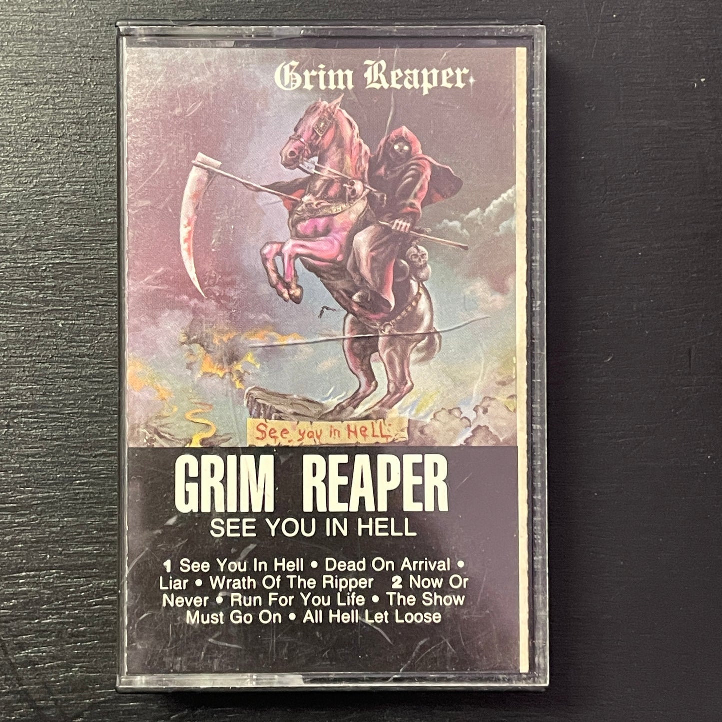 Grim Reaper – See You In Hell original cassette tape (used)