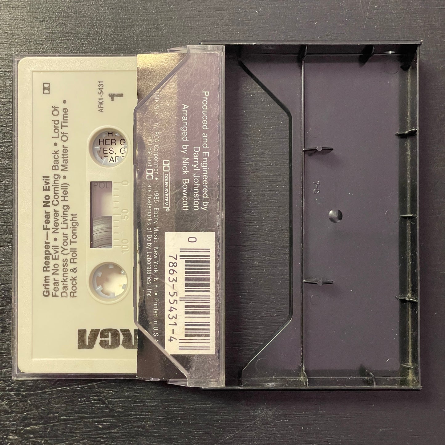 Grim Reaper – Fear No Evil original cassette tape (used)