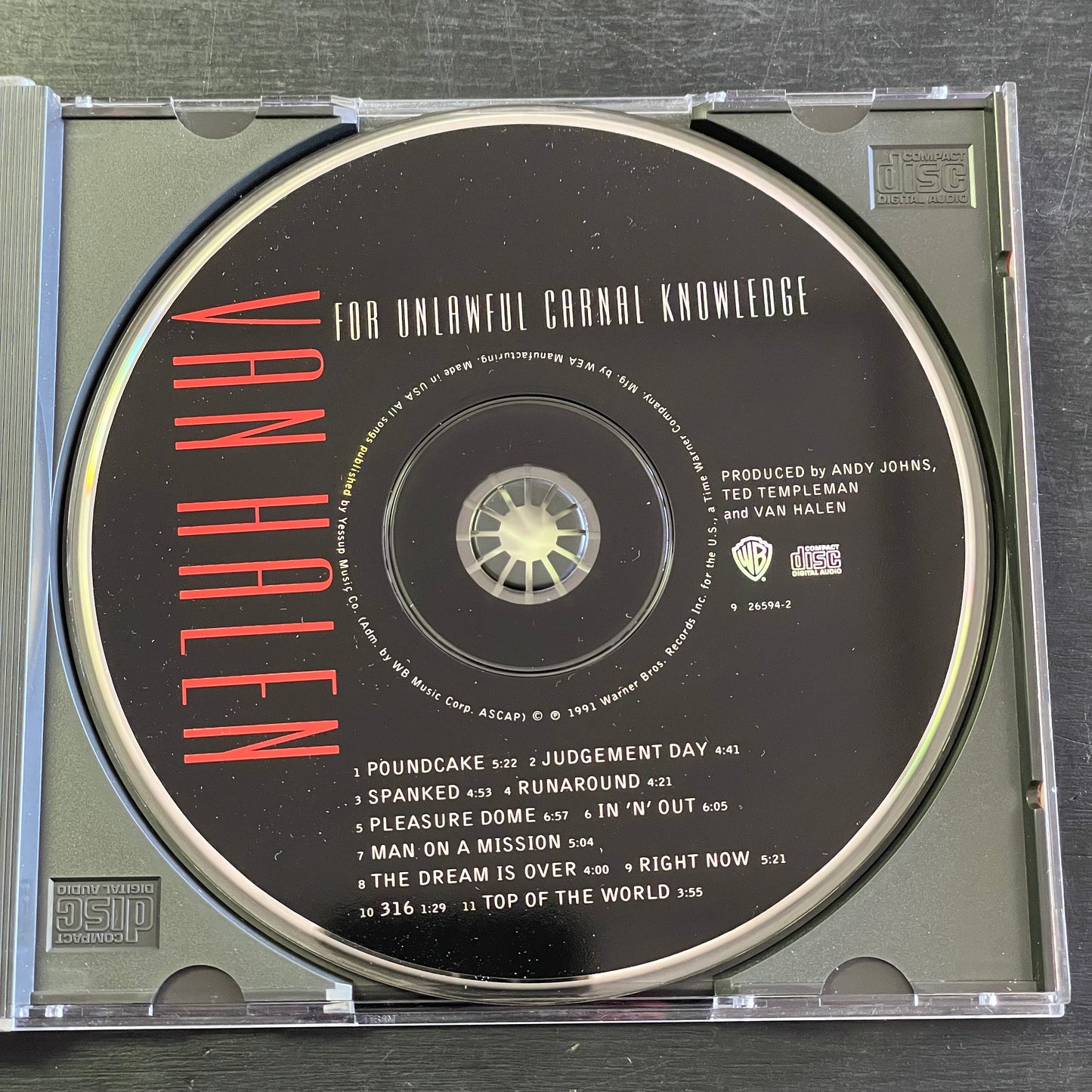Van Halen – For Unlawful Carnal Knowledge CD (used)