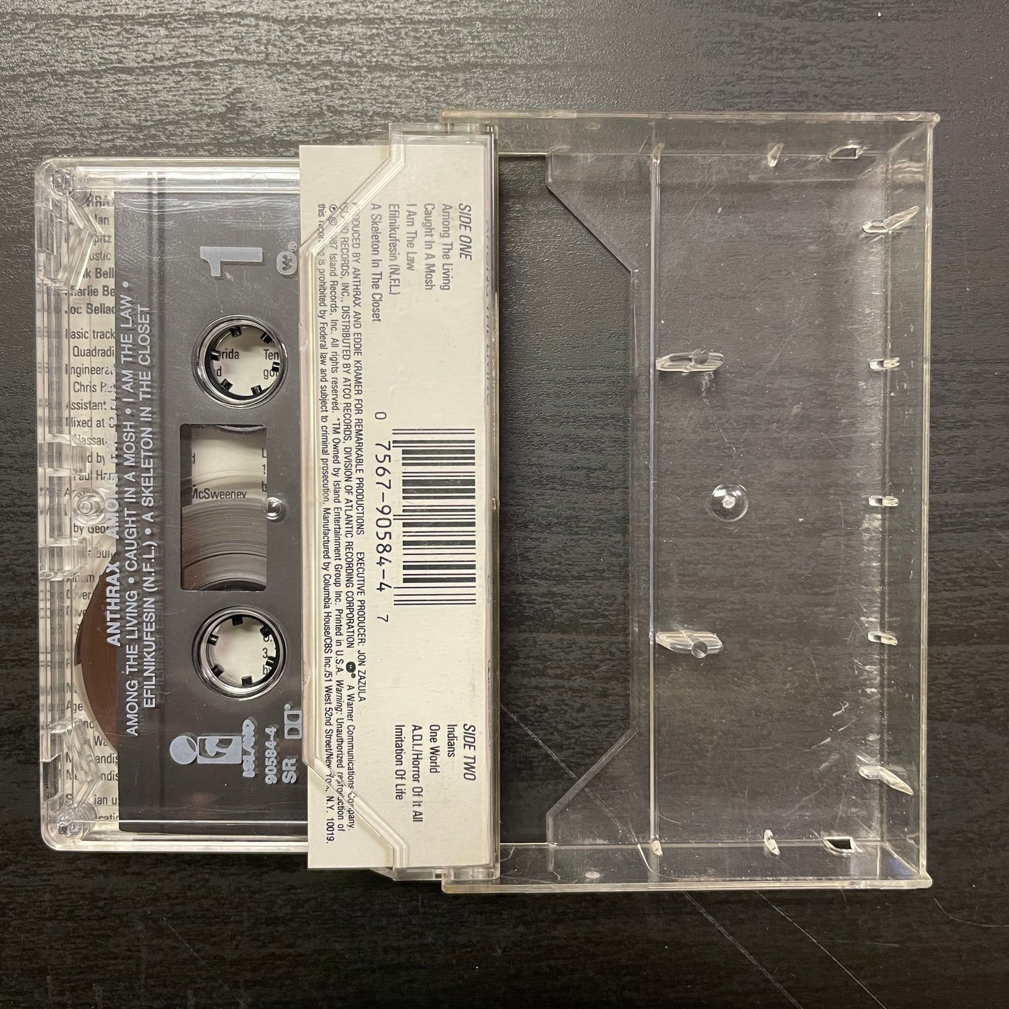 Anthrax – Among The Living original cassette tape (used)