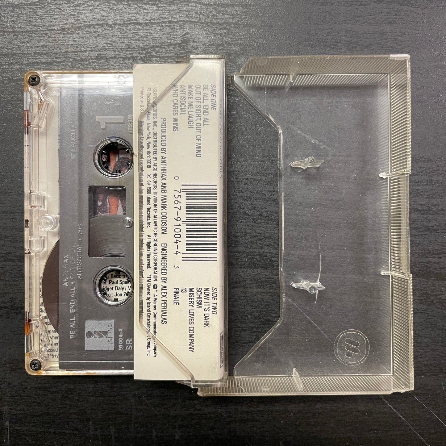 Anthrax – State Of Euphoria original cassette tape (used)