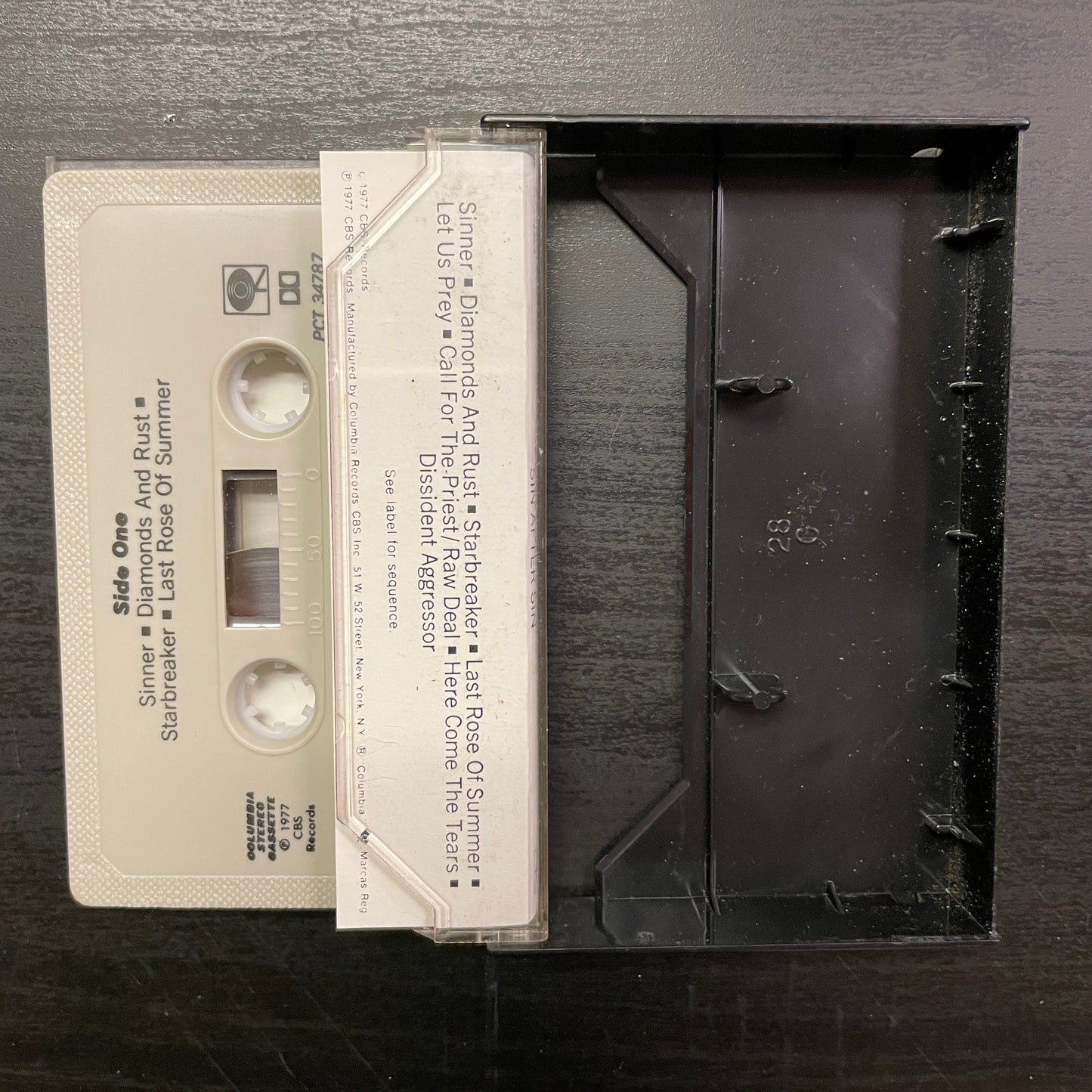 Judas Priest – Sin After Sin original cassette tape (used)