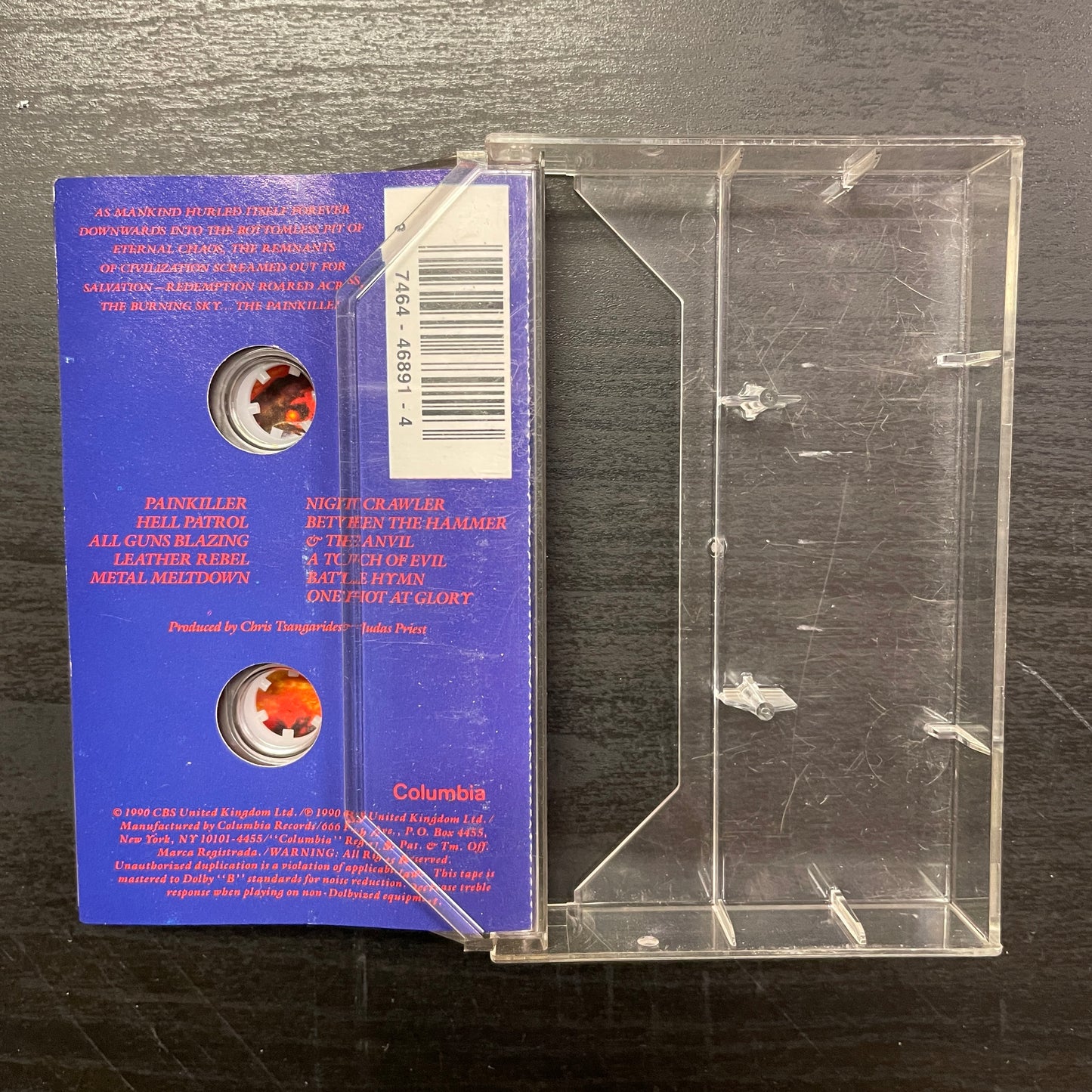 Judas Priest – Painkiller original cassette tape (used)