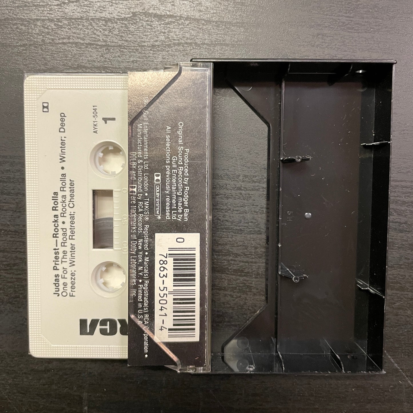 Judas Priest – Rocka Rolla original cassette tape (used)