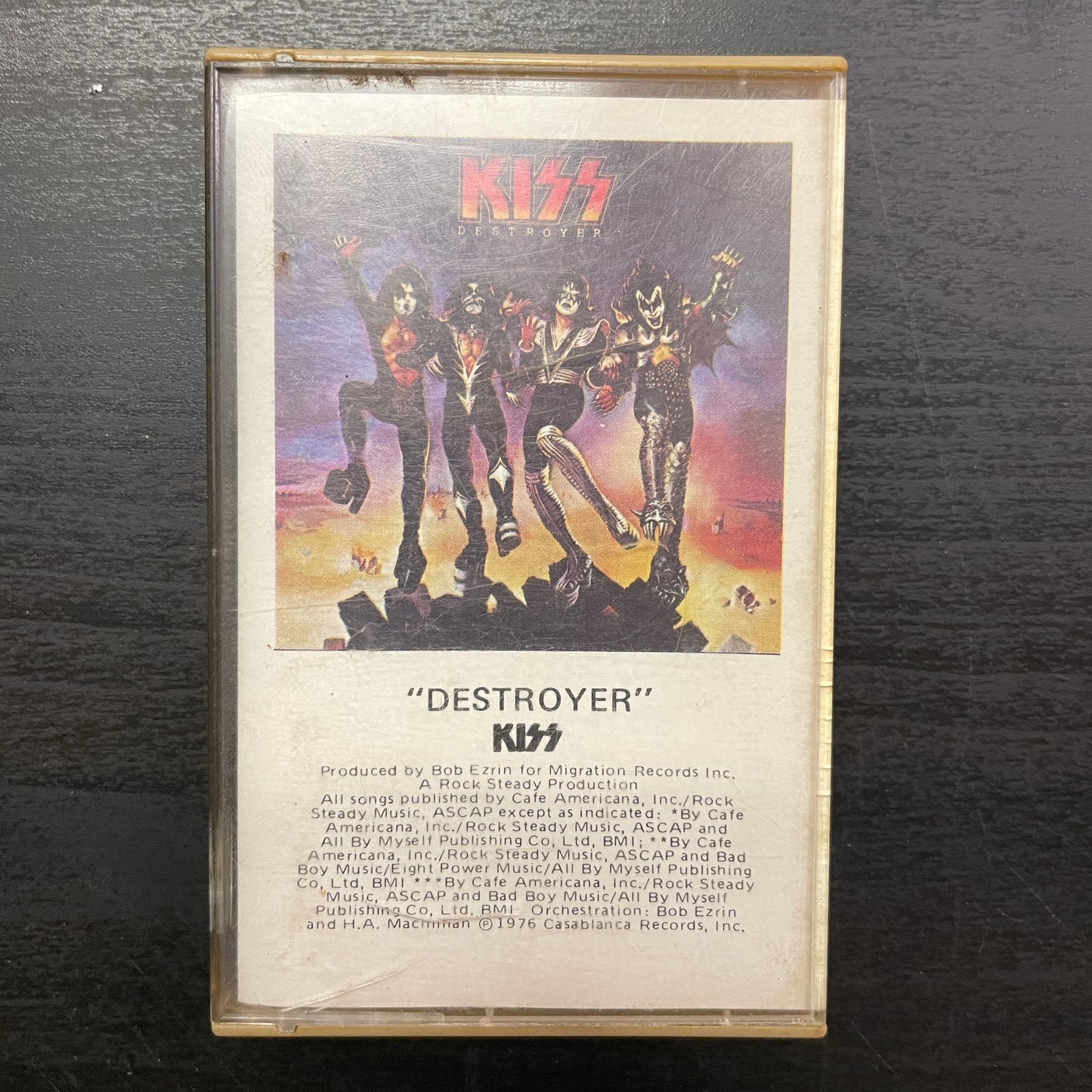 Kiss – Destroyer original cassette tape (used)