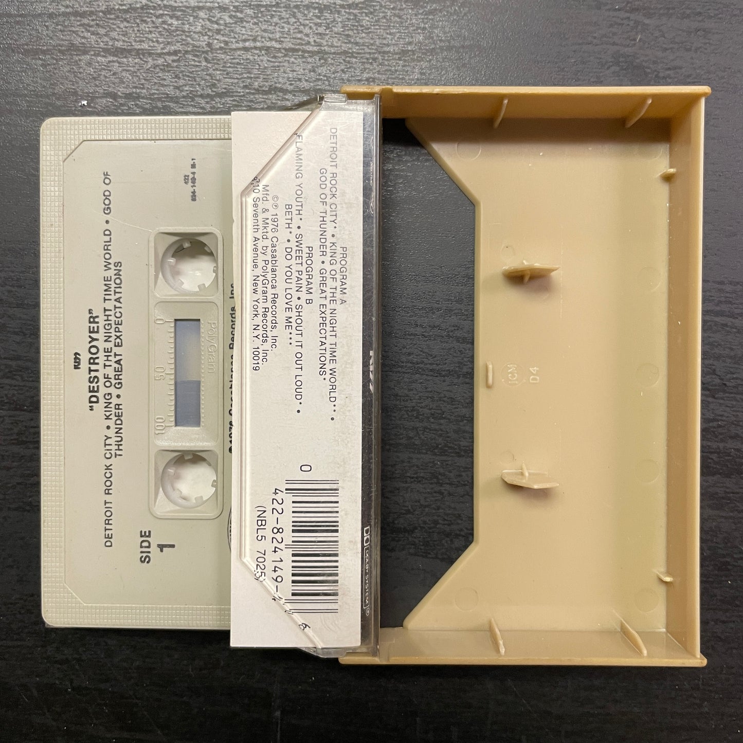 Kiss – Destroyer original cassette tape (used)