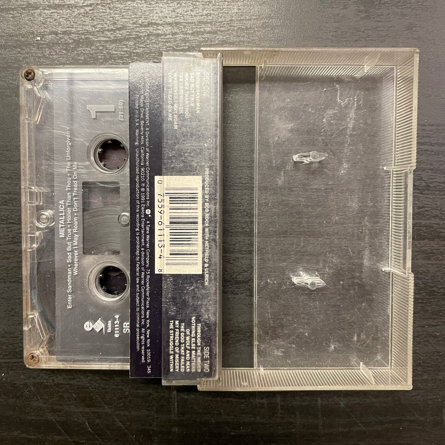 Metallica – Metallica original cassette tape (used)