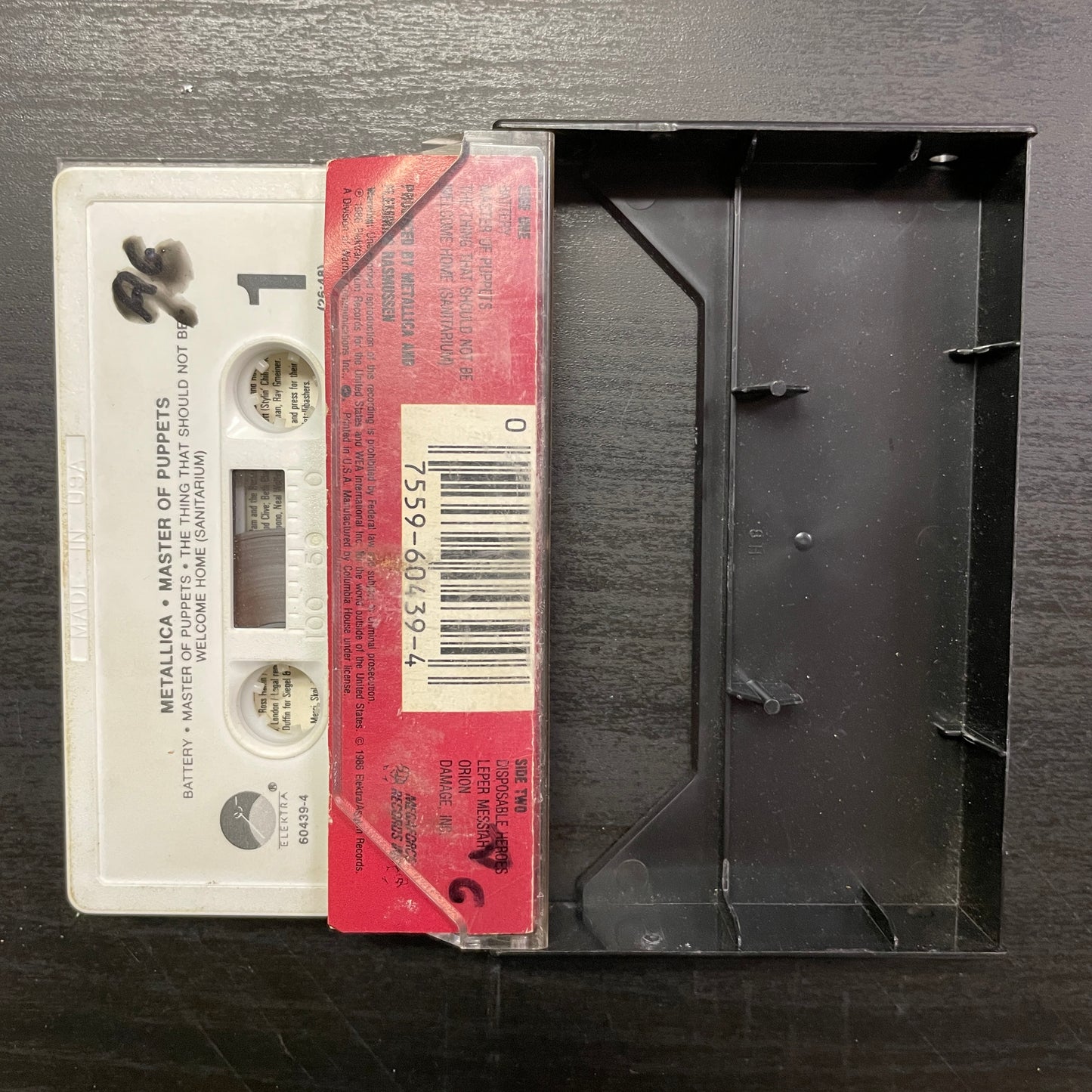 Metallica – Master Of Puppets original cassette tape (used)